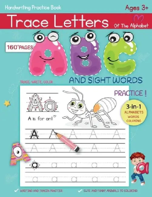 Trace Letters Of The Alphabet and Sight Words: Alphabet Handwriting Practice workbook for Pre K, Kindergarten and Kids Ages 3-5, Reading And Writing O by Sofia Foreman