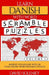 Learn Danish with Word Scramble Puzzles Volume 1: Learn Danish Language Vocabulary with 110 Challenging Bilingual Word Scramble Puzzles by David Solenky