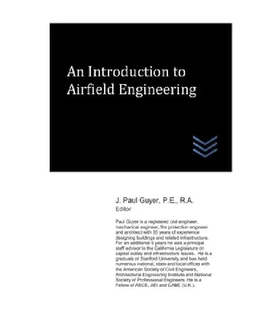 An Introduction to Airfield Engineering by J. Paul Guyer
