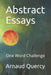 Abstract Essays: The One Word Challenge by Quercy, Arnaud