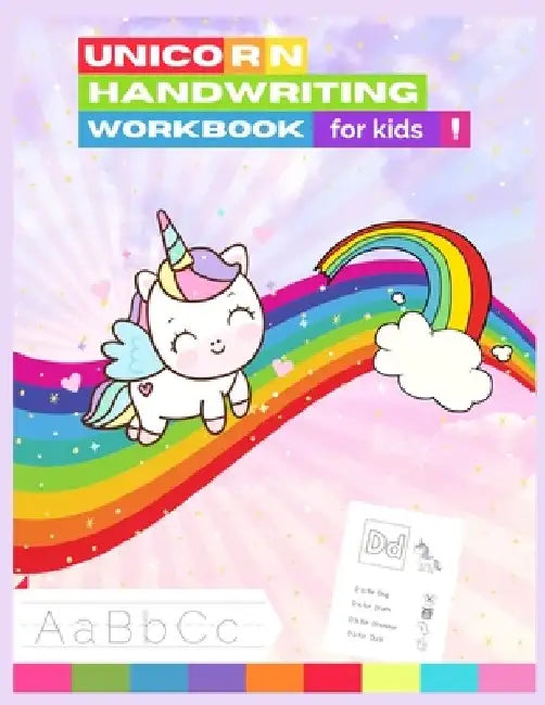 Unicorn Handwriting Workbook for Kids: Unicorn Handwriting Book - Unicorn Handwriting Practice Letter Tracing Workbook - Handwriting Printing Workbook by Journals Library