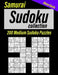 Samurai Sudoku Collection: Book for Adults, 200 Medium Sudoku Puzzles for Intermediate by Alena Gurin