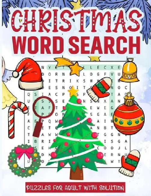 Christmas Word Search Puzzles for Adult with Solution: Challenging Brain Exercise Word Search Puzzles Activity Games Holiday Fun with Perfect Gift Boo by Fralaura Penaham