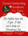 Cursive Handwriting Workbook For Teens Christmas Edition: A beginning cursive writing practice workbook for teens and adults (Cursive Tracing Book. Cu by Happypenguins Activity Books