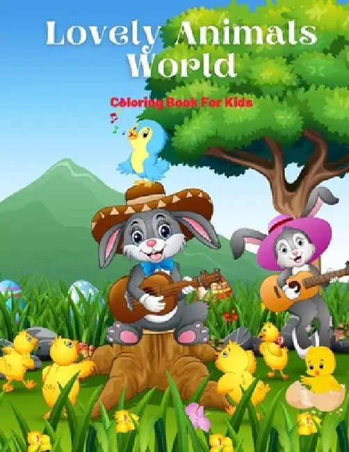 Lovely Animals World - Coloring Book For Kids: Sea Animals, Farm Animals, Jungle Animals, Woodland Animals and Circus Animals by Fiona Abbott