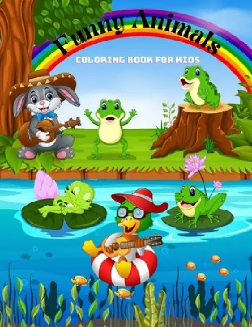 Funny Animals - COLORING BOOK FOR KIDS by Lisa Dourif