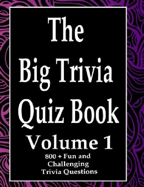 The Big Trivia Quiz Book, Volume 1: 800 Questions, Teasers, and Stumpers For When You Have Nothing But Time Paperback - 800 MORE Fun and Challenging T by Ts