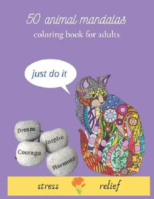 50 animal mandalas coloring book for adults stress relief: oloring Book For Adults Stress Relieving Animal Designs: Mandala coloring book for adults w by Espace Mandala