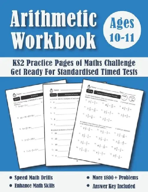 Year 6 Arithmetic Tests - KS2 Maths Challenge: Targeted Practice & Revision Papers (With Answers) - New Y6 Maths Workbook - Ages 10-11 by Math Blue Publishing