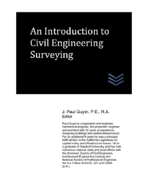 An Introduction to Civil Engineering Surveying by J. Paul Guyer