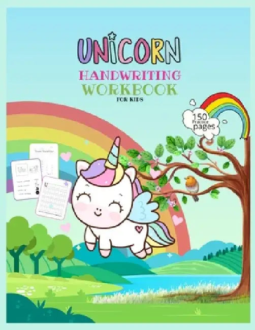 Unicorn Handwriting Workbook for Kids: Unicorn Handwriting Practice Paper Letter Tracing Workbook for Kids - Unicorn Handwriting Workbook for Kids Age by Journals Library