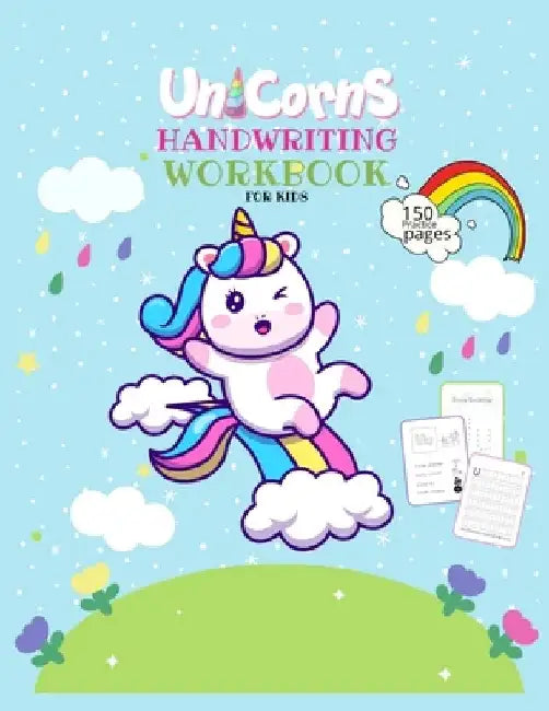 Unicorn Handwriting Workbook for Kids: Unicorn Handwriting Practice Paper Letter Tracing Workbook for Kids - Tracing Practice for Preschoolers - Kinde by Journals Library