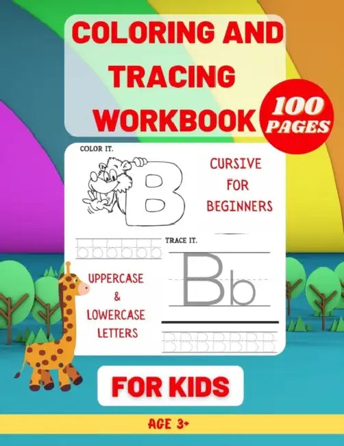 Coloring and Tracing WorkBook for kids: Cursive for beginners - Learning Cursive Handwriting Workbook by Esel Press