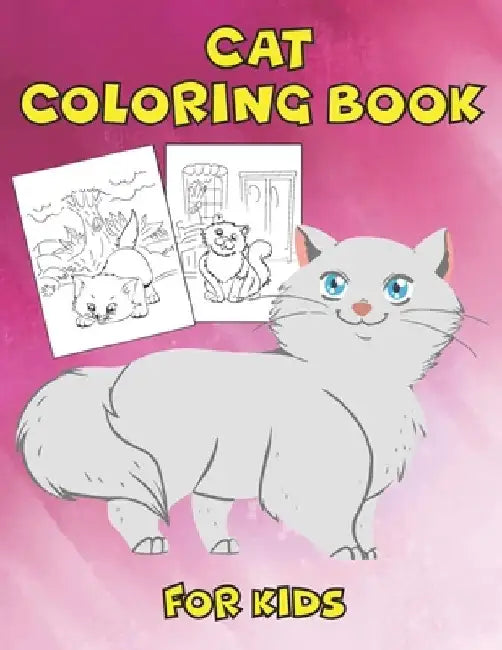 Cat Coloring Book For Kids: Cute Cats Coloring books for kids with 50 designs, best relaxing coloring book... kids, cool cats, lovely cats (8 x 10 by Rr Publications