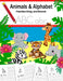 Animals and Alphabet Handwriting Practice Workbook: Writing practice, letter tracing for kids pre k, kindergarten, ages 3-5, preschool. Fun homeschool by Monsterfrog Books