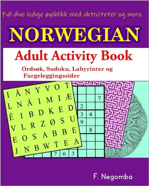 NORWEGIAN Adult Activity Book by Negomba, F.