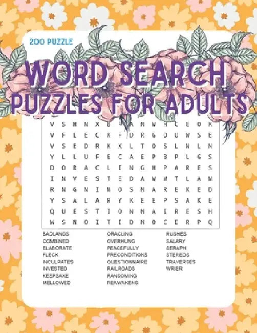 Word Search Puzzles for Adults: 200 Puzzles with a Huge Variety of Words and Topics by Compact Art