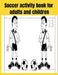 Soccer activity book for adults and children by Donfrancisco Inc