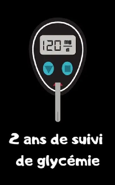 2 ans de suivi de glycémie: Suivre son diabète au quotidien pendant 2 ans - format transportable by Carnet Diabete
