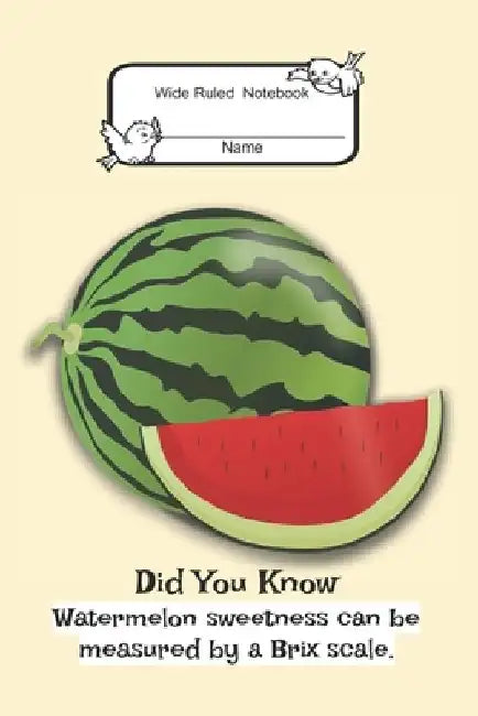 Composition Book: Wide Rule- Watermelon by Alwina Kindo