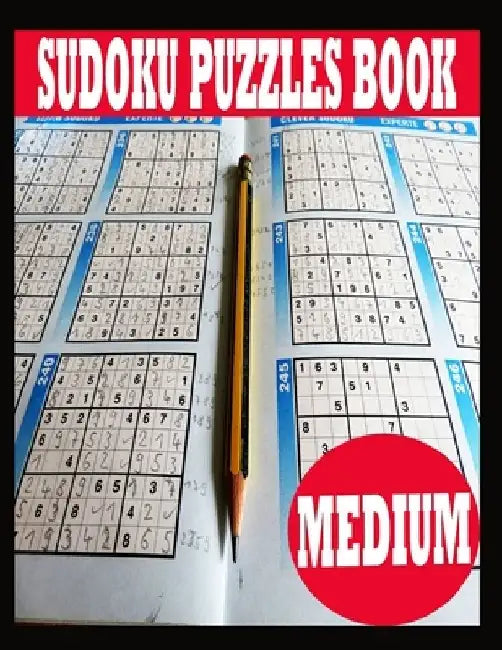 Sudoku Puzzle Book: Medium Sudoku Puzzle Book including Instructions and answer keys - Sudoku Puzzle Book for Adults by Paper