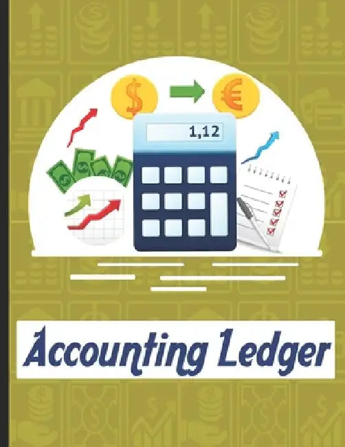 accounting ledgers: for bookkeeping Accounting General Ledge, sustained and long lasting tracking and record keeping Size:8.5"x11" in 100 by Scorebooks Ledger