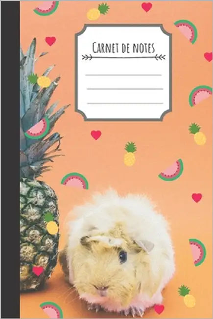 Carnet de note: Hamster, ananas, coeur et pastèque by Editions, Karéa