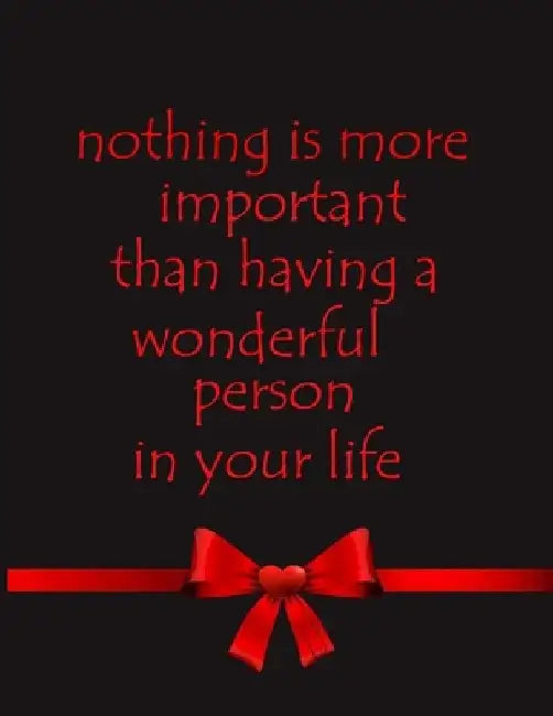 Nothing Is More Important Than Having A Wonderful Person In Your life by Quote Notebook