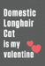 Domestic Longhair Cat is my valentine: For Domestic Longhair Cat Fans by Bigtime Publications
