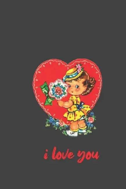 i love you: retro style flower bouquet valentine's day gift for lovers and romantic moment by Simple Funky Gift