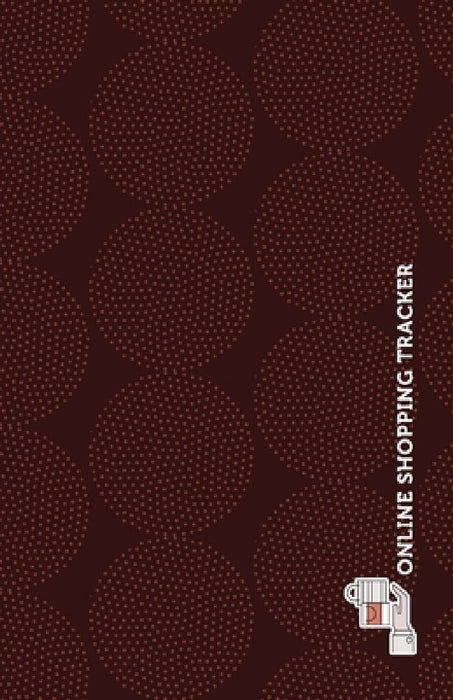 Online Shopping Purchase Tracker, Minimalist Geometric Cover: Retail Therapy Online Shopping Expenses Tracker by Aroha Journals