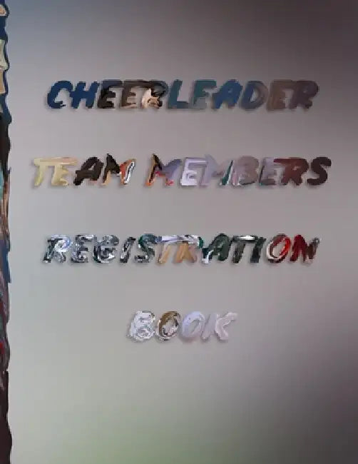 cheerleader team members registration book: Registration book for CHEERLEADING names, addresses and contact details 8,5 "x 11" 100 pages by Cheerleader Registration Book