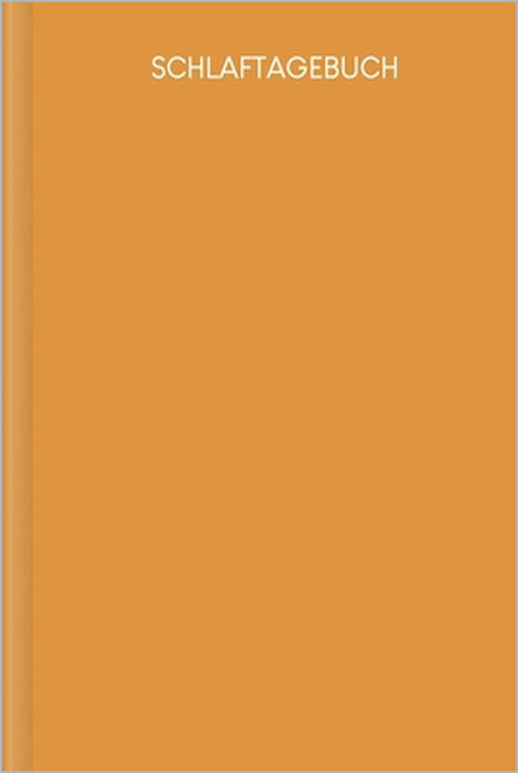 Schlaftagebuch: Tagebuch zum Ausfüllen zur Verbesserung des Schlafes und Überwinden von Schlafproblemen Motiv: Senfgelb by Gerda Wagner