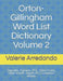 Orton-Gillingham Word List Dictionary Volume 2 by Valerie Arredondo M. a. T.