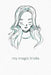 My magic tricks: To write down magic spells and tricks - Design: Portrait by Gerda Wagner