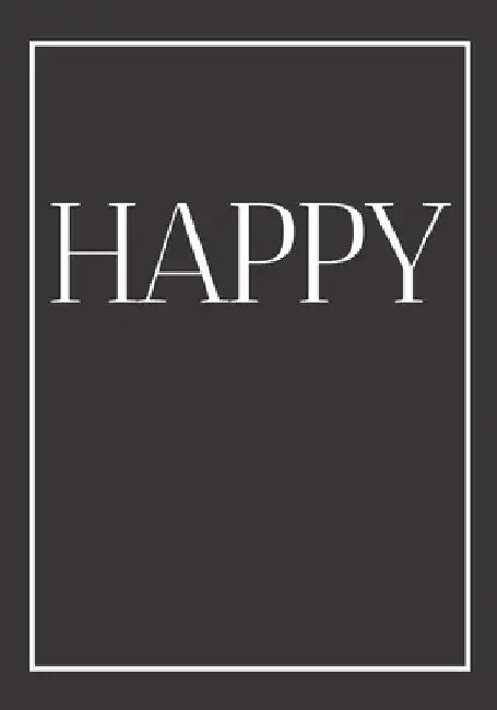 Happy: A decorative book for coffee tables, end tables, bookshelves and interior design styling Stack feels books to add deco by Contemporary Interior Design