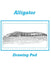 Alligator Drawing Pad by Karen Rhodes