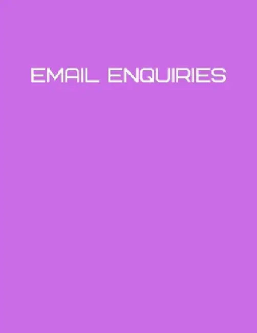 email enquiries pink: email enquiry book for email quotations 120 page cover in pink by Shields Books