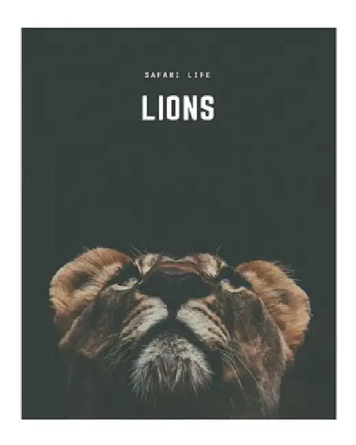 Lions: A Decorative Book │ Perfect for Stacking on Coffee Tables & Bookshelves │ Customized Interior Design & Home Decor by Decora Book Co