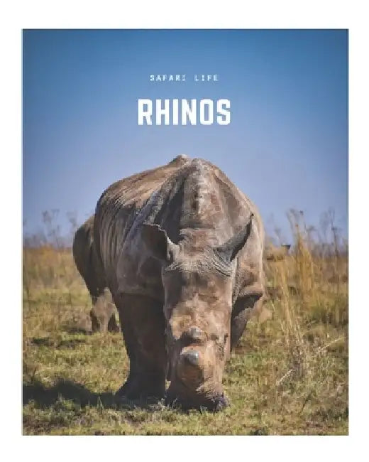 Rhinos: A Decorative Book │ Perfect for Stacking on Coffee Tables & Bookshelves │ Customized Interior Design & Home Decor by Decora Book Co