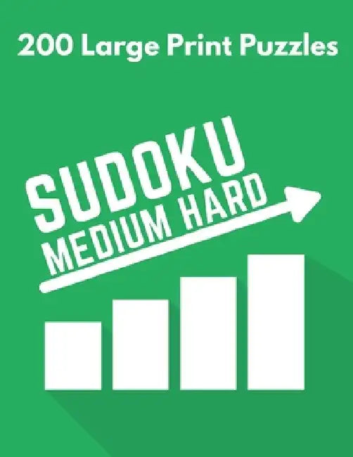 Sudoku Medium Hard: 200 Large Print Puzzles With Solutions by Beautiful Mind