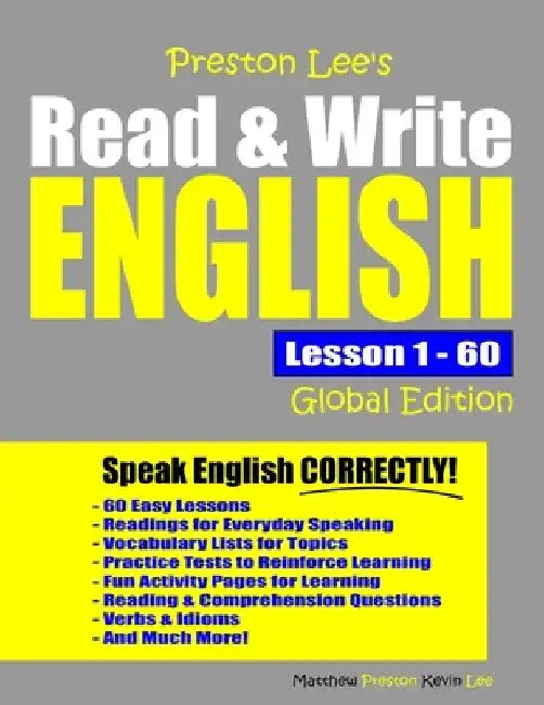 Preston Lee's Read & Write English Lesson 1 - 60 Global Edition by Matthew Preston