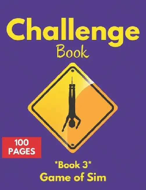 Challenge book: Game Book for Kids and Adults - Classic Pen and Paper Games - Game of Sim book - 100 Page - 2 Players Challenge by Play Papers