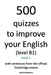 500 quizzes to improve your English (level B1): Book 1 by Isabelle Defévère