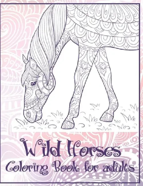 Wild Horses - Coloring Book for adults by Caylee Kidd