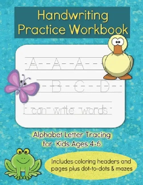 Handwriting Practice Workbook: For Kids Ages 4-6, Alphabet ABC Letter Tracing For Preschoolers, Letters and Sight Words PreK Kindergarten by Ast Creations