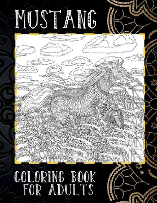 Mustang - Coloring Book for adults by Yara Bird