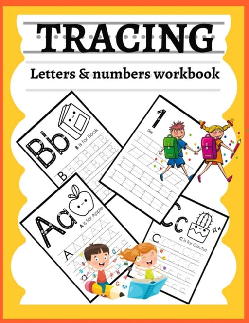 Tracing letters & numbers workbook: Trace and write,120 handwriting practice Pages, Workbook for Pr by Zone, Tracing