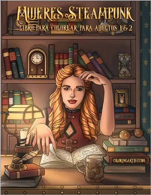 Mujeres Steampunk libro para colorear para adultos 1 & 2 by Snels, Nick