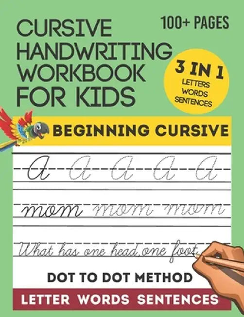Cursive Handwriting Workbook For Kids: Writing Letters Words & Sentences 3-in-1 Cursive Letter by House, Creative Printing